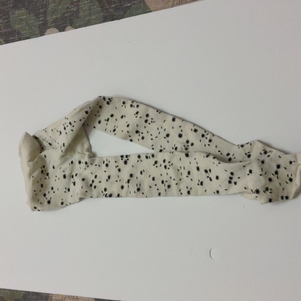 Rylee and Cru thick cotton tights cream and navy